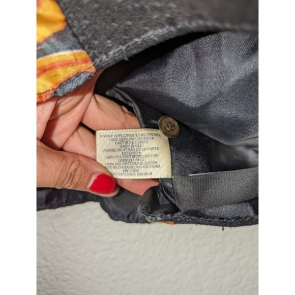 Vintage 90's The Original Arizona Jean Company Black Suede Large Boho Vest - Picture 6 of 10